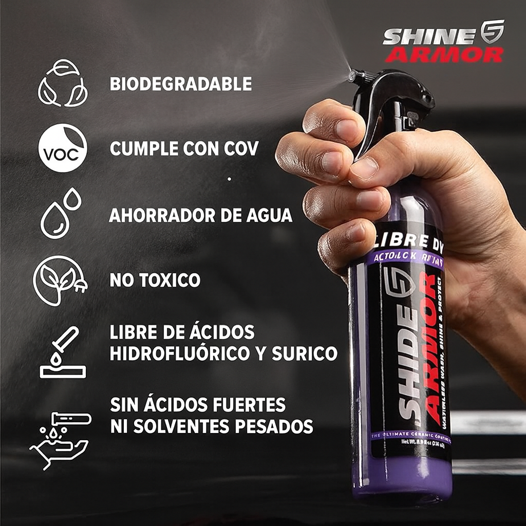 Shine Armor, Quita Rayones al Instante, Deja el Auto Como Nuevo y Protege Solo al Rocíar