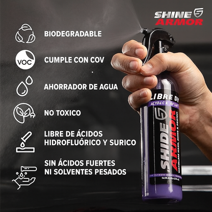 Shine Armor, Quita Rayones al Instante, Deja el Auto Como Nuevo y Protege Solo al Rocíar